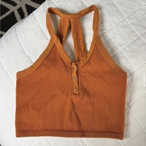 free people free throw henley crop